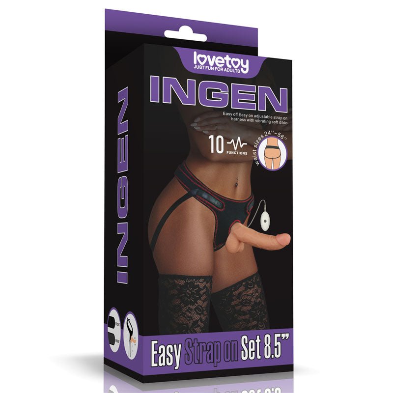 Buy Ingen Vibrating Easy Strap - On Set - Flesh 21.6 cm (8.5'') Vibrating Strap - On at NZ’s Mega Adult Toys Store. Discover premium sex toys with discreet shipping at the best price in NZ