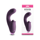 Buy INYA Caprice - Purple - Purple 17.7 cm USB Rechargeable Vibrator with Clitoral Thumper at NZ’s Mega Adult Toys Store. Discover premium sex toys with discreet shipping at the best price in NZ