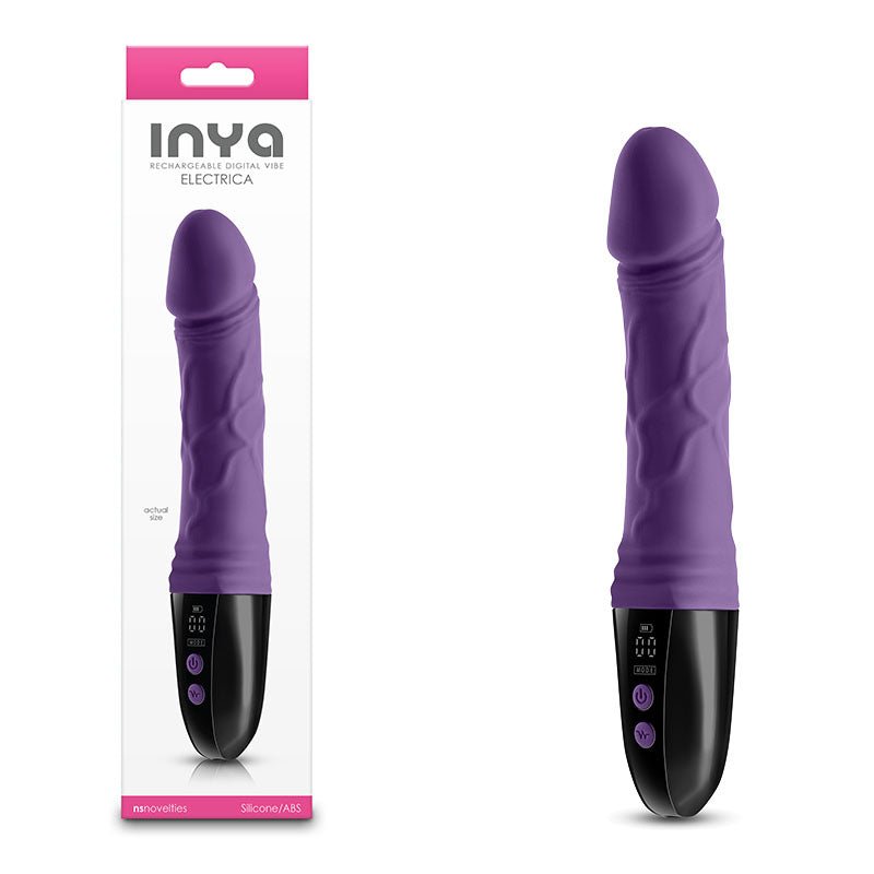 Buy INYA Electrica - Purple - Purple 22.9 cm USB Rechargeable Vibrator at NZ’s Mega Adult Toys Store. Discover premium sex toys with discreet shipping at the best price in NZ