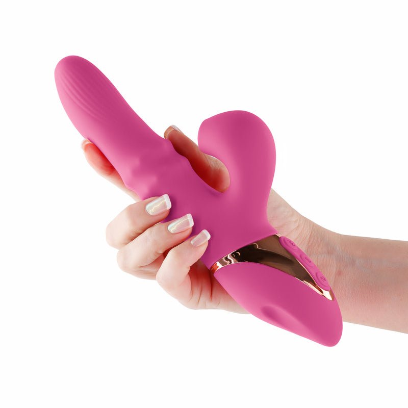 Buy INYA Enamour - Pink - Pink 31.5 cm USB Rechargeable Vibrator with Air Pulse at NZ’s Mega Adult Toys Store. Discover premium sex toys with discreet shipping at the best price in NZ