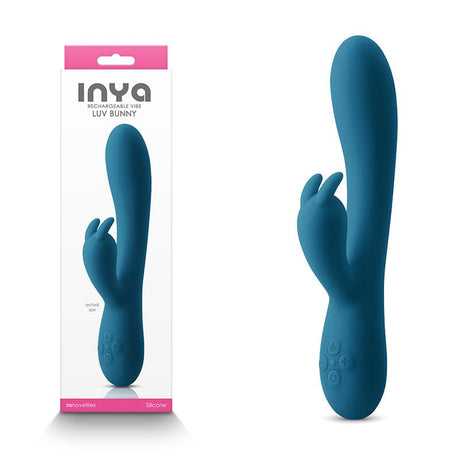 Buy INYA Luv Bunny - Dark Teal - Dark Teal 20.2 cm USB Rechargeable Rabbit Vibrator at NZ’s Mega Adult Toys Store. Discover premium sex toys with discreet shipping at the best price in NZ