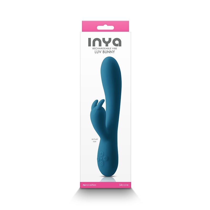 Buy INYA Luv Bunny - Dark Teal - Dark Teal 20.2 cm USB Rechargeable Rabbit Vibrator at NZ’s Mega Adult Toys Store. Discover premium sex toys with discreet shipping at the best price in NZ