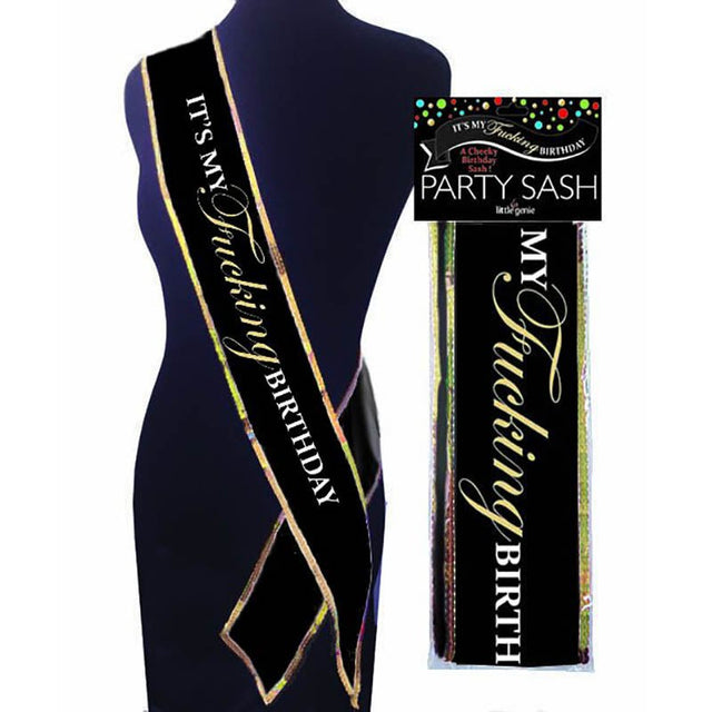 Buy Its My Fucking Birthday Sash - Party Sash at NZ’s Mega Adult Toys Store. Discover premium sex toys with discreet shipping at the best price in NZ