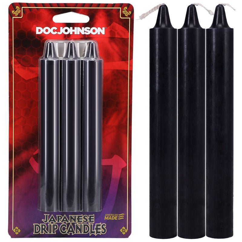 Buy Japanese Drip Candles - Black - Black 3 - Pack at NZ’s Mega Adult Toys Store. Discover premium sex toys with discreet shipping at the best price in NZ