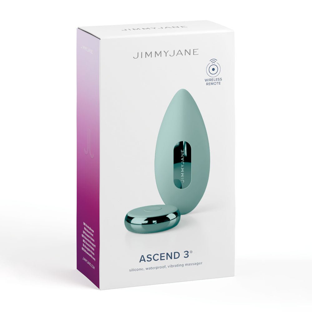 Buy JimmyJane Ascend 3 - Teal 9 cm USB Rechargeable Stimulator with Wireless Remote at NZ’s Mega Adult Toys Store. Discover premium sex toys with discreet shipping at the best price in NZ