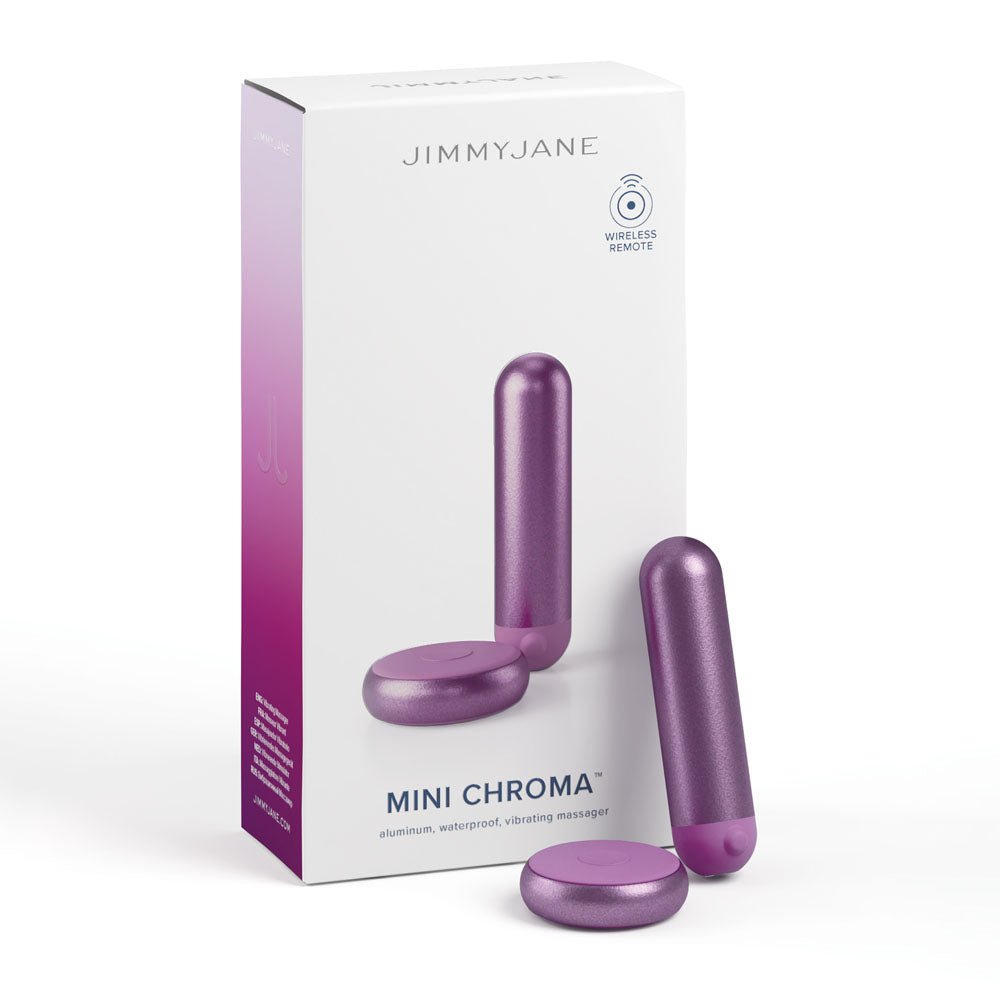 Buy JimmyJane Mini Chroma - Purple - Purple 7.8 cm USB Rechargeable Bullet with Wireless Remote at NZ’s Mega Adult Toys Store. Discover premium sex toys with discreet shipping at the best price in NZ