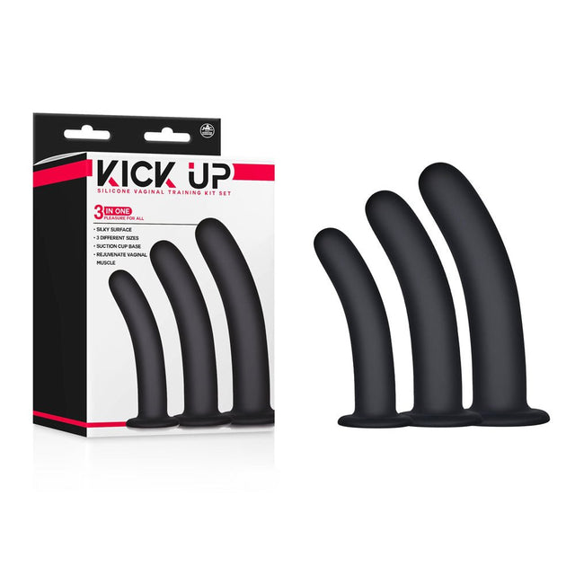 Buy Kick Up Silicone Vaginal Training Kit - Black Vaginal Dilators - Set of 3 Sizes at NZ’s Mega Adult Toys Store. Discover premium sex toys with discreet shipping at the best price in NZ