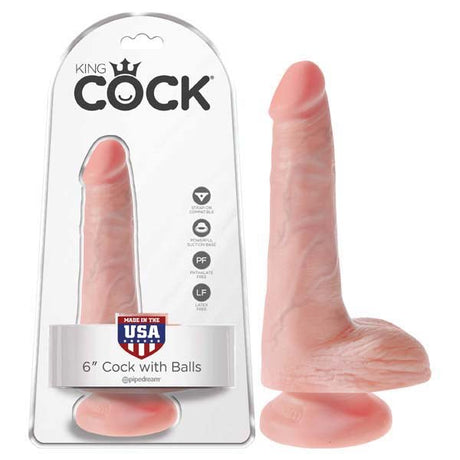 Buy King Cock 6'' Cock with Balls - Flesh 15.2 cm Dong at NZ’s Mega Adult Toys Store. Discover premium sex toys with discreet shipping at the best price in NZ