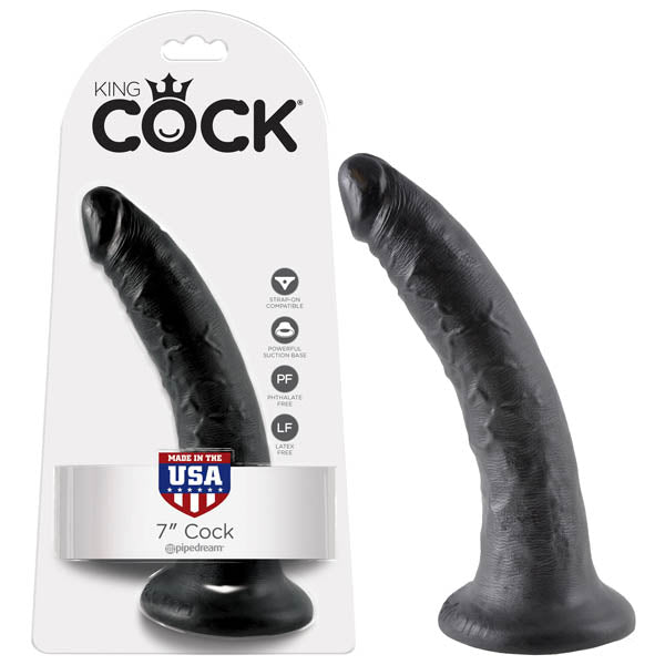 Buy King Cock 7'' Cock - Black 17.8 cm (7'') Dong at NZ’s Mega Adult Toys Store. Discover premium sex toys with discreet shipping at the best price in NZ