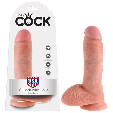 Buy King Cock 8'' Cock With Balls - Flesh 20.3 cm (8'') Dong at NZ’s Mega Adult Toys Store. Discover premium sex toys with discreet shipping at the best price in NZ