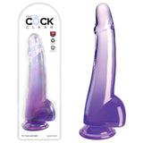 Buy King Cock Clear 10'' Cock with Balls - Purple - Purple 25 cm Dong at NZ’s Mega Adult Toys Store. Discover premium sex toys with discreet shipping at the best price in NZ