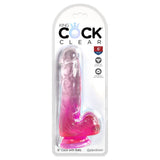 Buy King Cock Clear 6'' Cock with Balls - Pink - Pink 15.2 cm Dong at NZ’s Mega Adult Toys Store. Discover premium sex toys with discreet shipping at the best price in NZ