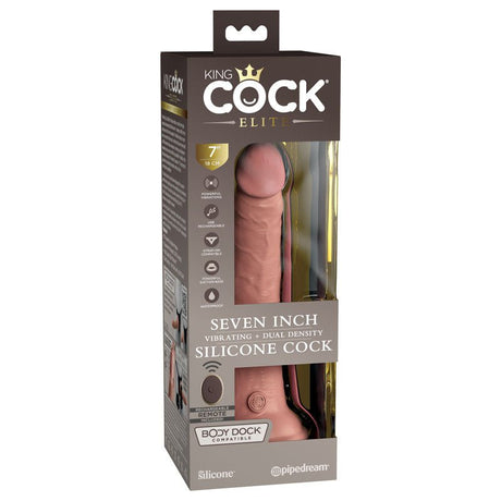 Buy King Cock Elite 7'' Vibrating Dual Density Cock with Remote - Flesh 17.8 cm USB Rechargeable Vibrating Dong at NZ’s Mega Adult Toys Store. Discover premium sex toys with discreet shipping at the best price in NZ