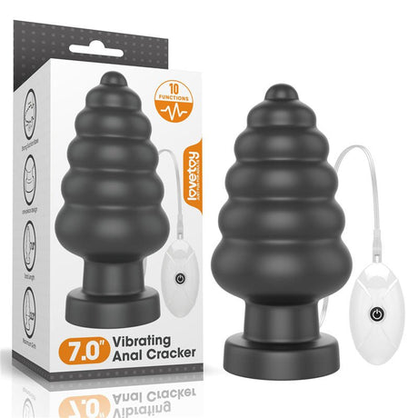 Buy King Sized 7'' Vibrating Anal Cracker - Black 17.8 cm XL Vibrating Butt Plug at NZ’s Mega Adult Toys Store. Discover premium sex toys with discreet shipping at the best price in NZ