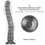 Buy King Sized Vibrating Vibrax Slider - Grey 36.8 cm (14.5'') USB Rechargeable Vibrating Dildo at NZ’s Mega Adult Toys Store. Discover premium sex toys with discreet shipping at the best price in NZ