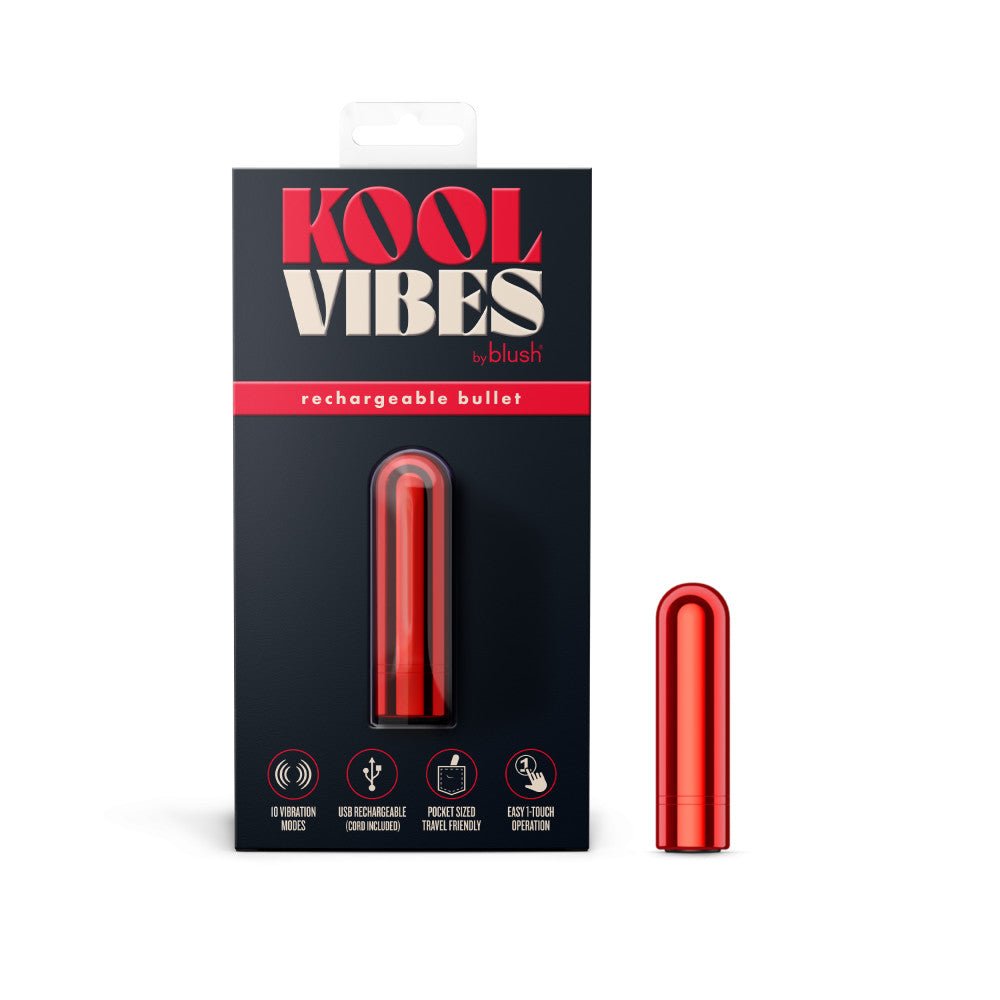 Buy Kool Vibes - Rechargeable Mini Bullet - Cherry - Red 6.4 cm USB Rechargeable Bullet at NZ’s Mega Adult Toys Store. Discover premium sex toys with discreet shipping at the best price in NZ