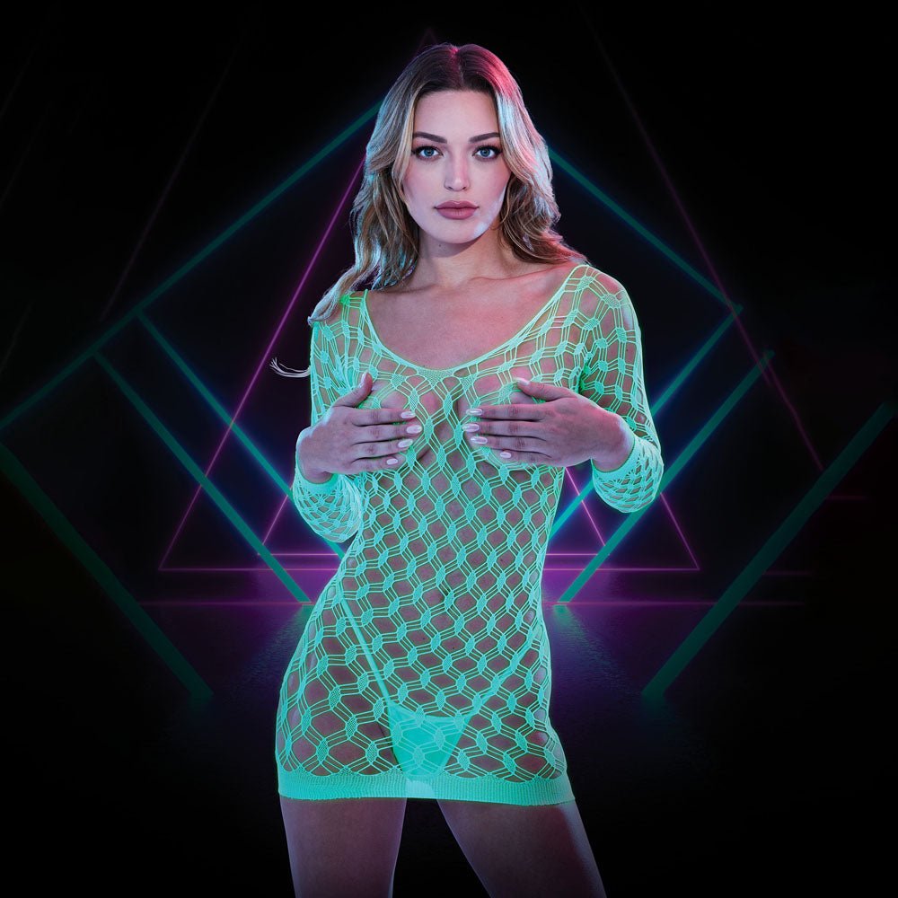 Buy LAPDANCE Glow In The Dark Mini Dress - 1Size - Glow in the Dark - One Size at NZ’s Mega Adult Toys Store. Discover premium sex toys with discreet shipping at the best price in NZ