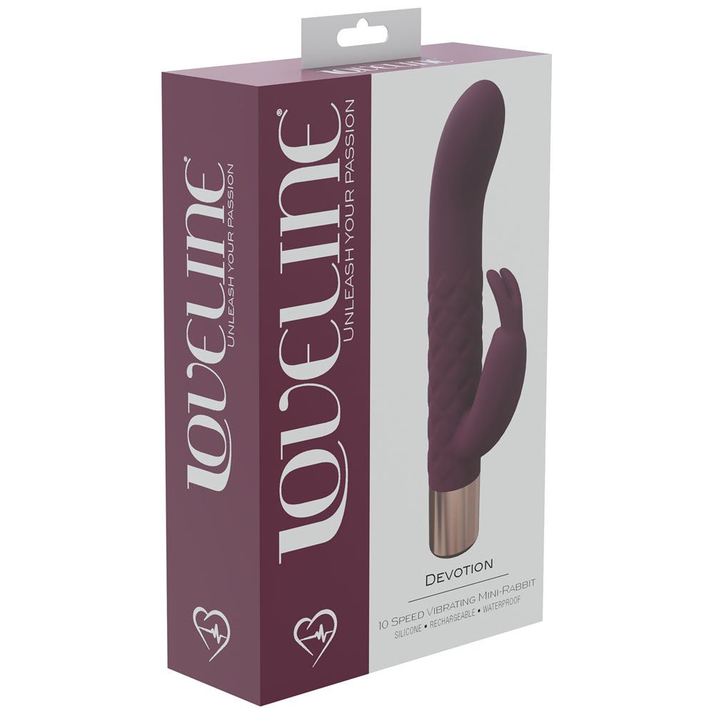 Buy LOVELINE Devotion - Burgundy - Burgundy 14.2 cm USB Rechargeable Rabbit Vibrator at NZ’s Mega Adult Toys Store. Discover premium sex toys with discreet shipping at the best price in NZ