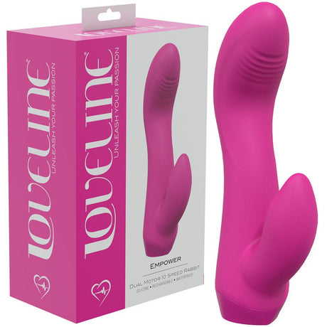 Buy LOVELINE Empower - Pink 13.5 cm USB Rechargeable Rabbit Vibrator at NZ’s Mega Adult Toys Store. Discover premium sex toys with discreet shipping at the best price in NZ