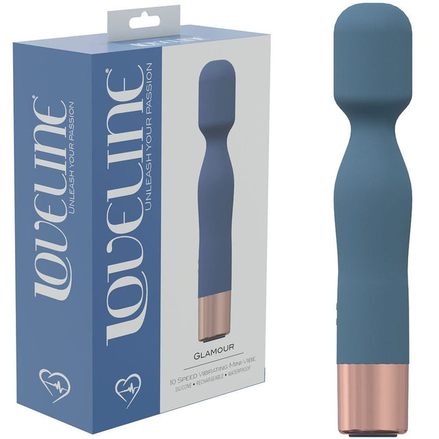 Buy LOVELINE Glamour - Blue - Blue 14.4 cm USB Rechargeable Massage Wand at NZ’s Mega Adult Toys Store. Discover premium sex toys with discreet shipping at the best price in NZ