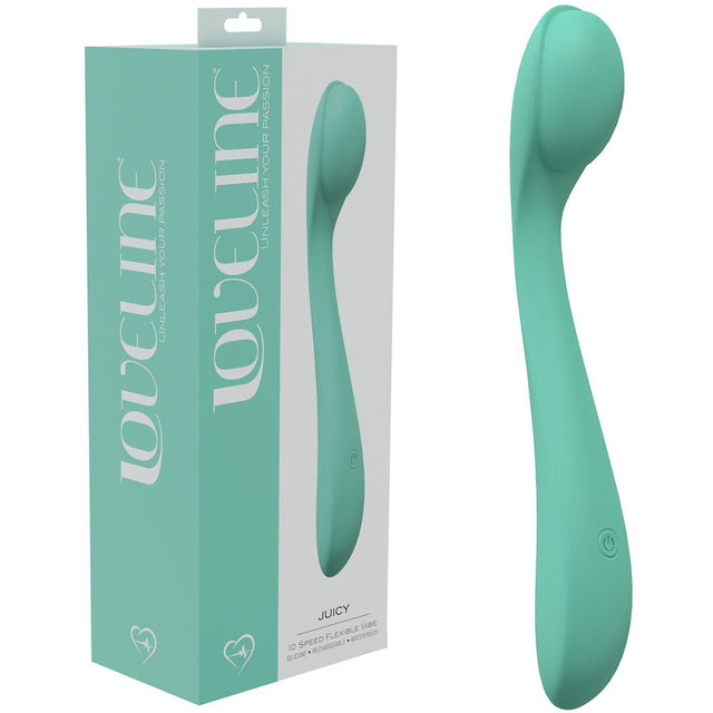 Buy LOVELINE Juicy - Green - GReen 21.5 cm USB Rechargeable Vibrator at NZ’s Mega Adult Toys Store. Discover premium sex toys with discreet shipping at the best price in NZ