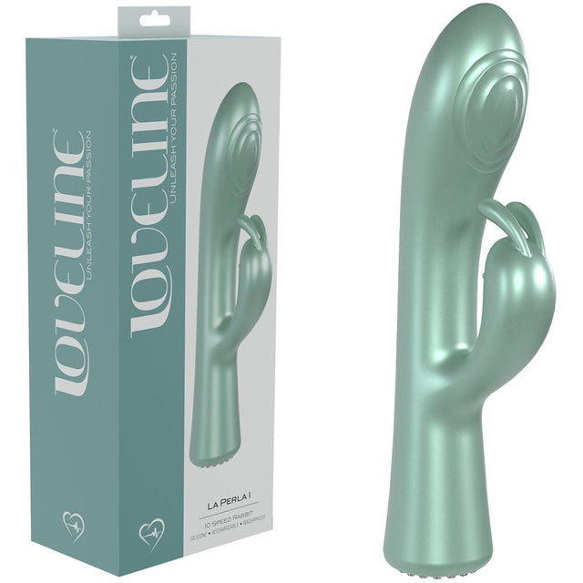 Buy LOVELINE La Perla I - Green - Pearlescent Green 19.2 cm USB Rechargeable Rabbit Vibrator at NZ’s Mega Adult Toys Store. Discover premium sex toys with discreet shipping at the best price in NZ