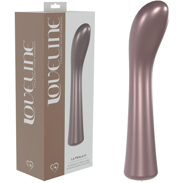 Buy LOVELINE La Perla III - Pink - Pearlescent Pink 19.2 cm USB Rechargeable Vibrator at NZ’s Mega Adult Toys Store. Discover premium sex toys with discreet shipping at the best price in NZ