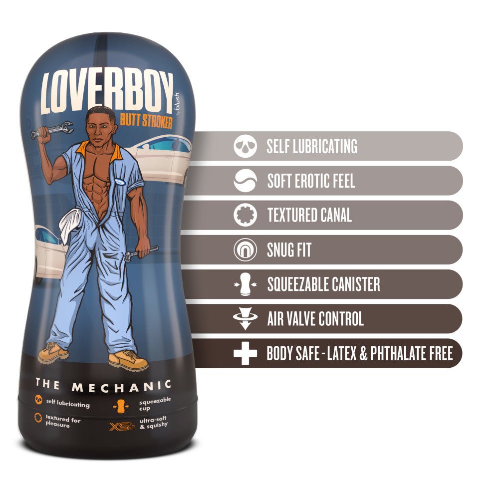 Buy Loverboy The Mechanic - Brown Male Ass Stroker at NZ’s Mega Adult Toys Store. Discover premium sex toys with discreet shipping at the best price in NZ