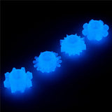 Buy Lumino Play Penis Rings 4 Pack - Glow in the Dark Blue Cock Rings - Set of 4 at NZ’s Mega Adult Toys Store. Discover premium sex toys with discreet shipping at the best price in NZ