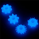 Buy Lumino Play Penis Rings 4 Pack - Glow in the Dark Blue Cock Rings - Set of 4 at NZ’s Mega Adult Toys Store. Discover premium sex toys with discreet shipping at the best price in NZ