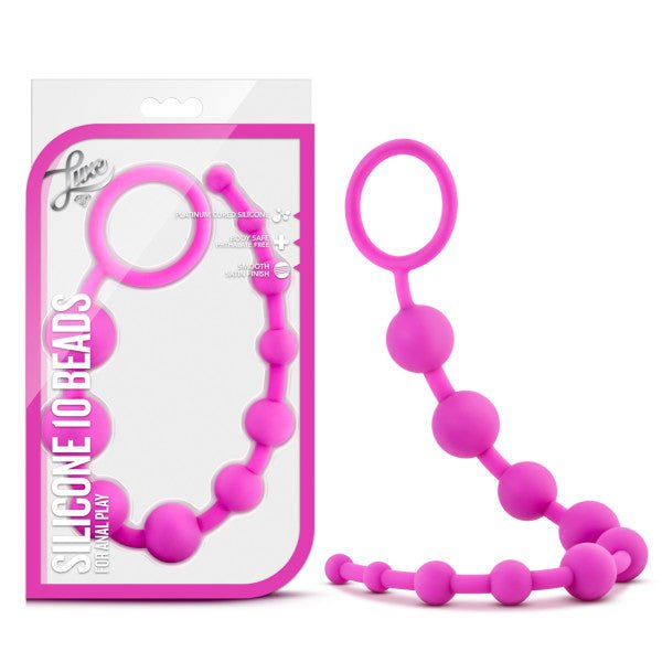 Buy Luxe - Silicone 10 Beads - Pink 31.75 cm (12.5'') Anal Beads at NZ’s Mega Adult Toys Store. Discover premium sex toys with discreet shipping at the best price in NZ