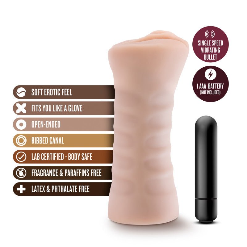 Buy M for Men - Rain - Flesh Vibrating Vagina Stroker at NZ’s Mega Adult Toys Store. Discover premium sex toys with discreet shipping at the best price in NZ