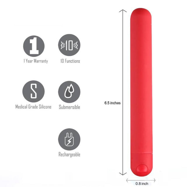 Buy Maia Abbie - Red 16.2 cm USB Rechargeable Bullet at NZ’s Mega Adult Toys Store. Discover premium sex toys with discreet shipping at the best price in NZ