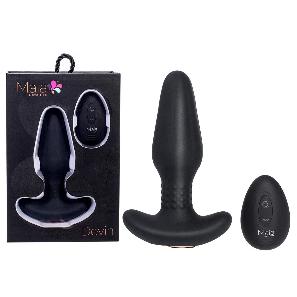 Buy Maia DEVIN - Black USB Rechargeable Vibrating Butt Plug at NZ’s Mega Adult Toys Store. Discover premium sex toys with discreet shipping at the best price in NZ