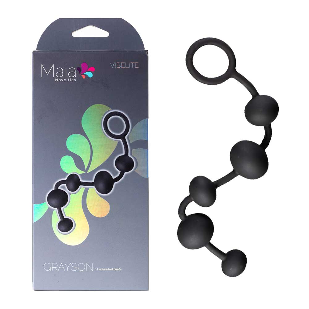 Buy Maia GRAYSON - Black 16.5 cm Anal Beads at NZ’s Mega Adult Toys Store. Discover premium sex toys with discreet shipping at the best price in NZ