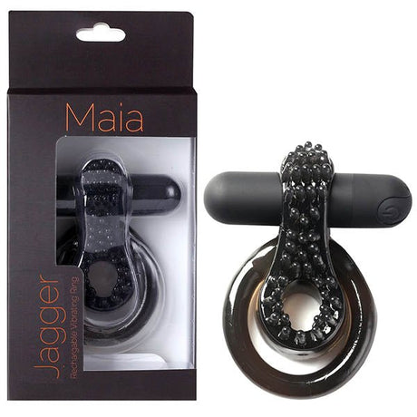 Buy Maia Jagger - Black USB Rechargeable Vibrating Cock & Ball Ring at NZ’s Mega Adult Toys Store. Discover premium sex toys with discreet shipping at the best price in NZ