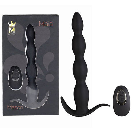 Buy Maia Mason - Black 23.6 cm USB Rechargeable Anal Beads with Wireless Remote at NZ’s Mega Adult Toys Store. Discover premium sex toys with discreet shipping at the best price in NZ