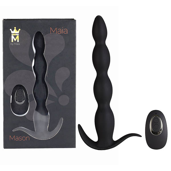 Buy Maia Mason - Black 23.6 cm USB Rechargeable Anal Beads with Wireless Remote at NZ’s Mega Adult Toys Store. Discover premium sex toys with discreet shipping at the best price in NZ