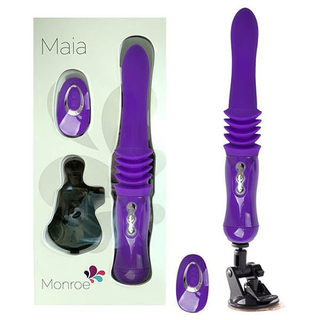 Buy Maia Monroe - Purple 38 cm USB Rechargeable Thrusting Vibrator at NZ’s Mega Adult Toys Store. Discover premium sex toys with discreet shipping at the best price in NZ