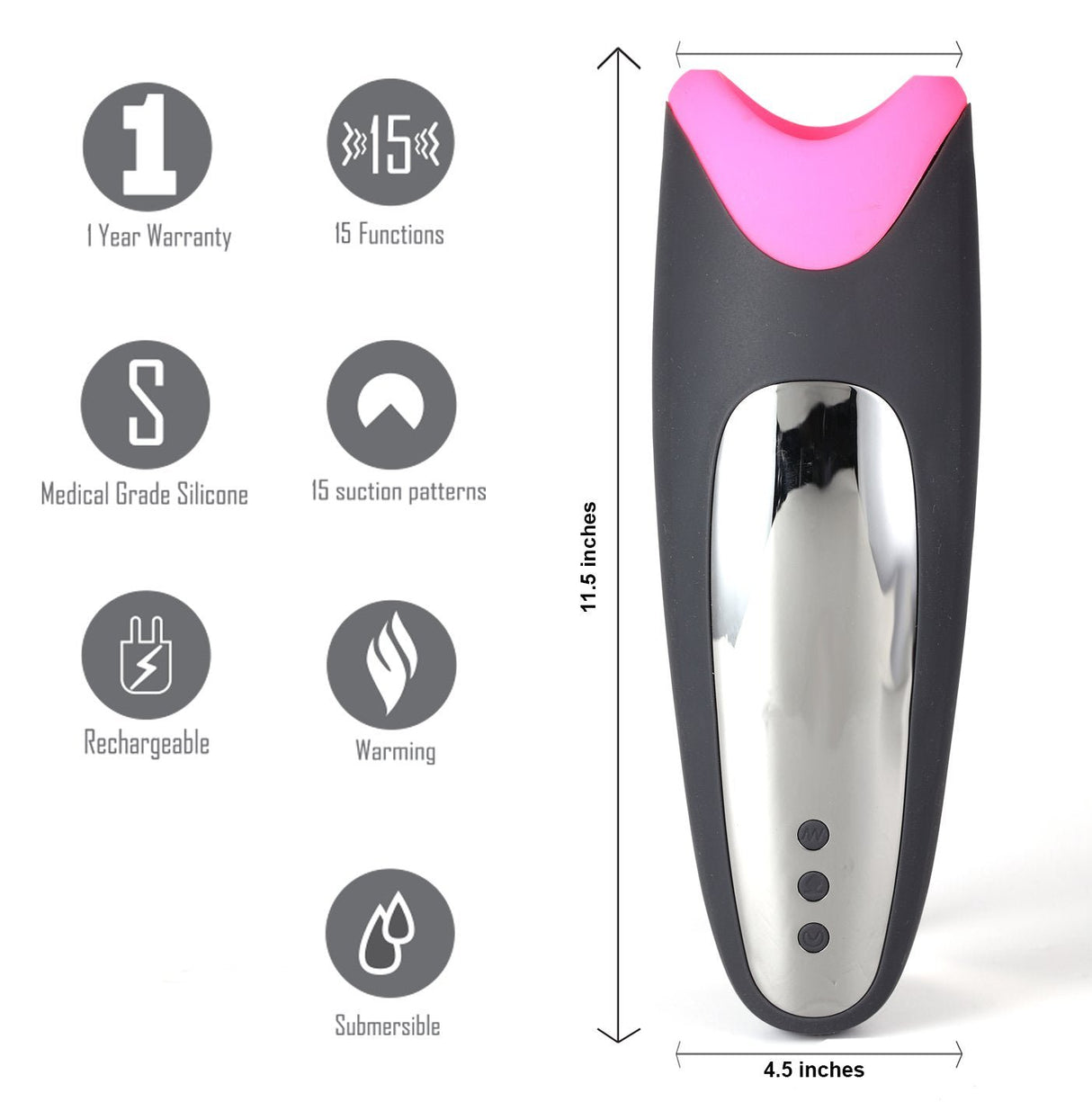 Buy Maia Piper - USB Rechargeable Heating & Vibrating Masturbator at NZ’s Mega Adult Toys Store. Discover premium sex toys with discreet shipping at the best price in NZ