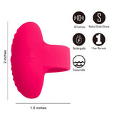 The Maia RUBY is a pink USB rechargeable finger stimulator with a functional finger loop. Featuring 10 functions, its made from medical grade silicone, measures 2 inches tall and 1.5 inches wide, and is submersible and backed by a 1-year warranty.