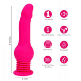 Buy Maia TEGAN - Pink 23.6 cm USB Rechargeable Jumping Vibrating Dong with Remote at NZ’s Mega Adult Toys Store. Discover premium sex toys with discreet shipping at the best price in NZ