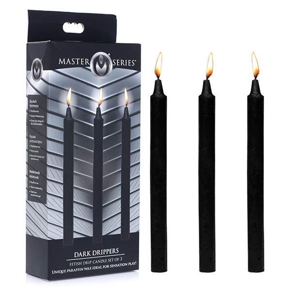 Buy Master Series Fetish Drip Candles - Black - 3 Pack at NZ’s Mega Adult Toys Store. Discover premium sex toys with discreet shipping at the best price in NZ