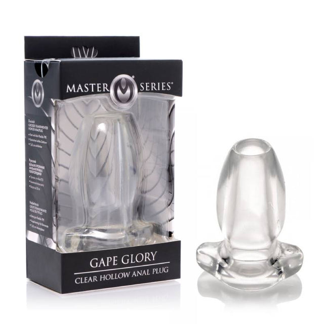 Buy Master Series Gape Glory - Clear Large Hollow Anal Plug at NZ’s Mega Adult Toys Store. Discover premium sex toys with discreet shipping at the best price in NZ