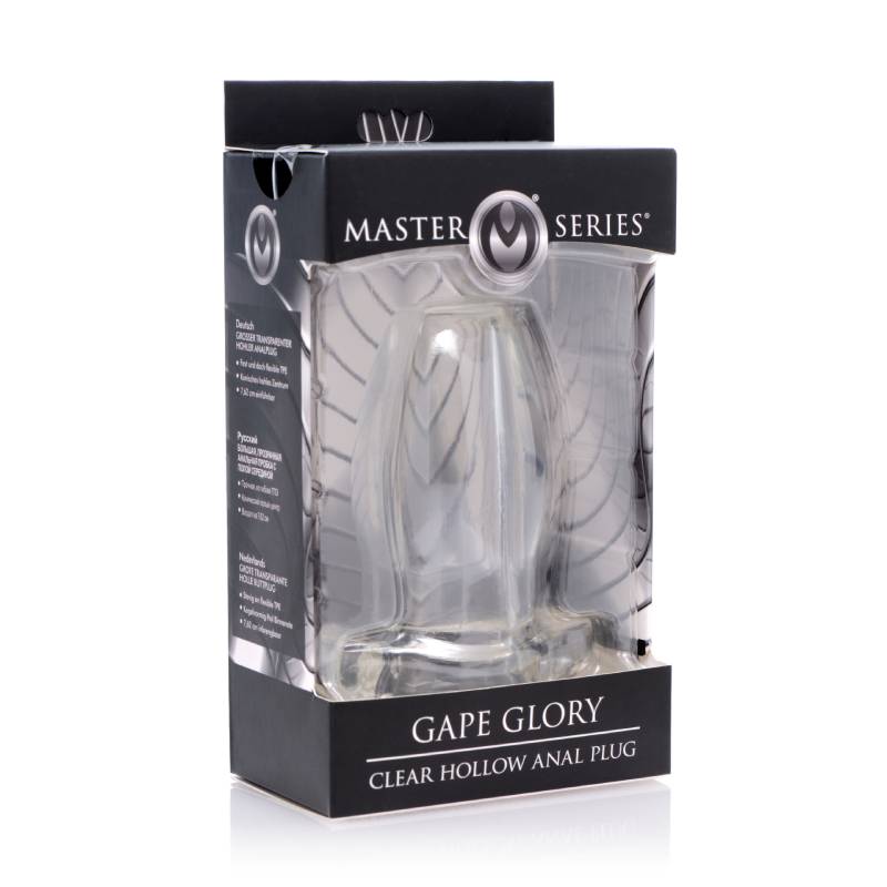 Buy Master Series Gape Glory - Clear Large Hollow Anal Plug at NZ’s Mega Adult Toys Store. Discover premium sex toys with discreet shipping at the best price in NZ