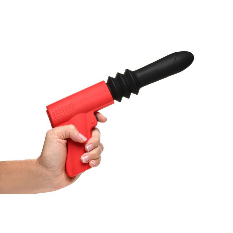 Buy Master Series Pistol Pounder Thrusting Vibrator - Black/Red Thrusting Vibrator with Gun Handle at NZ’s Mega Adult Toys Store. Discover premium sex toys with discreet shipping at the best price in NZ