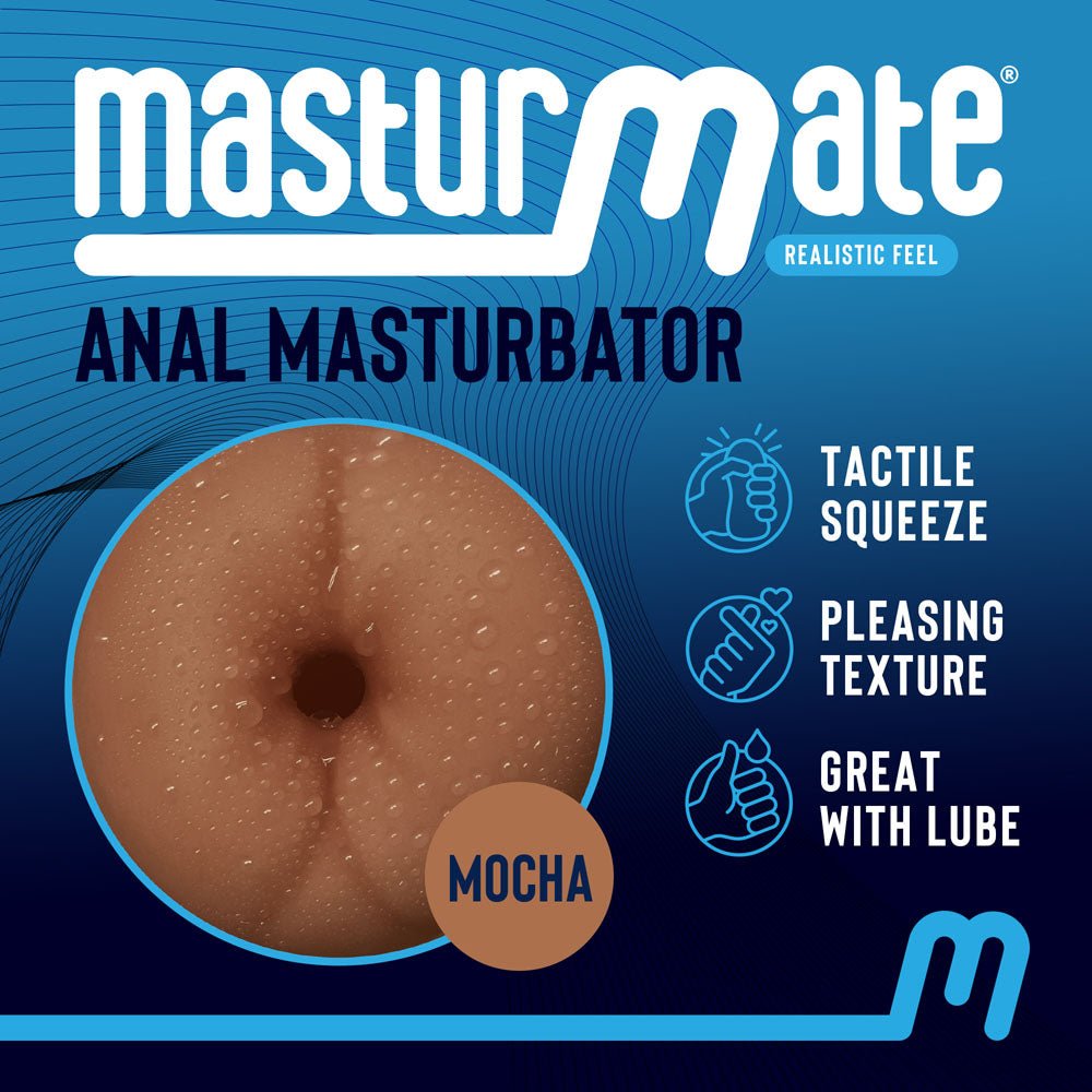 Buy Masturmate - Butt - Mocha - Brown Anal Stroker at NZ’s Mega Adult Toys Store. Discover premium sex toys with discreet shipping at the best price in NZ