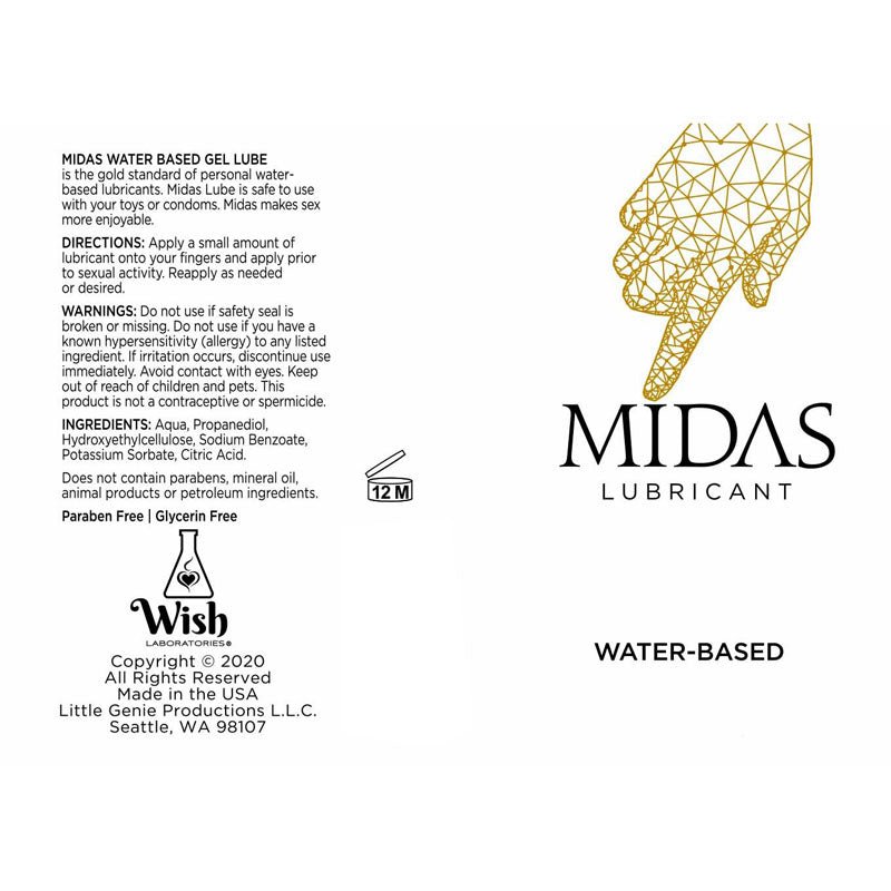 Buy Midas Water Based Lube - Water Based Lubricant - 59 ml Bottle at NZ’s Mega Adult Toys Store. Discover premium sex toys with discreet shipping at the best price in NZ