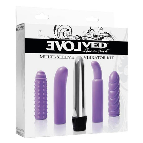 Buy Multi - Sleeve Vibrator Kit - Silver Vibrator with 4 Sleeves at NZ’s Mega Adult Toys Store. Discover premium sex toys with discreet shipping at the best price in NZ