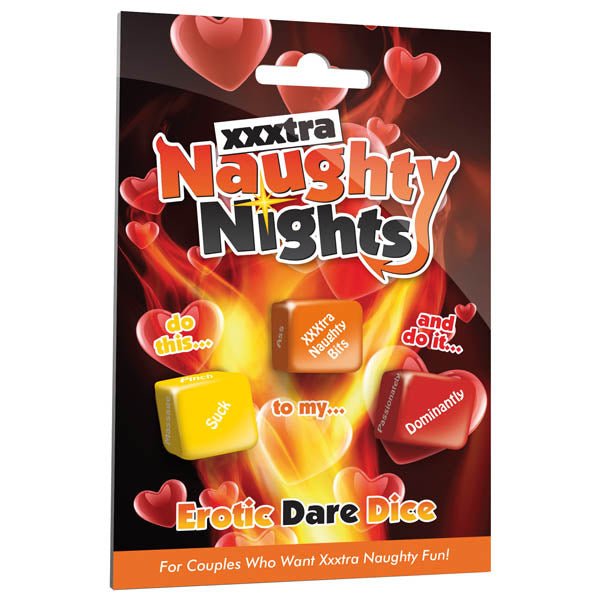 Buy Naughty Nights Erotic Dare Dice - Lovers Dice Game at NZ’s Mega Adult Toys Store. Discover premium sex toys with discreet shipping at the best price in NZ